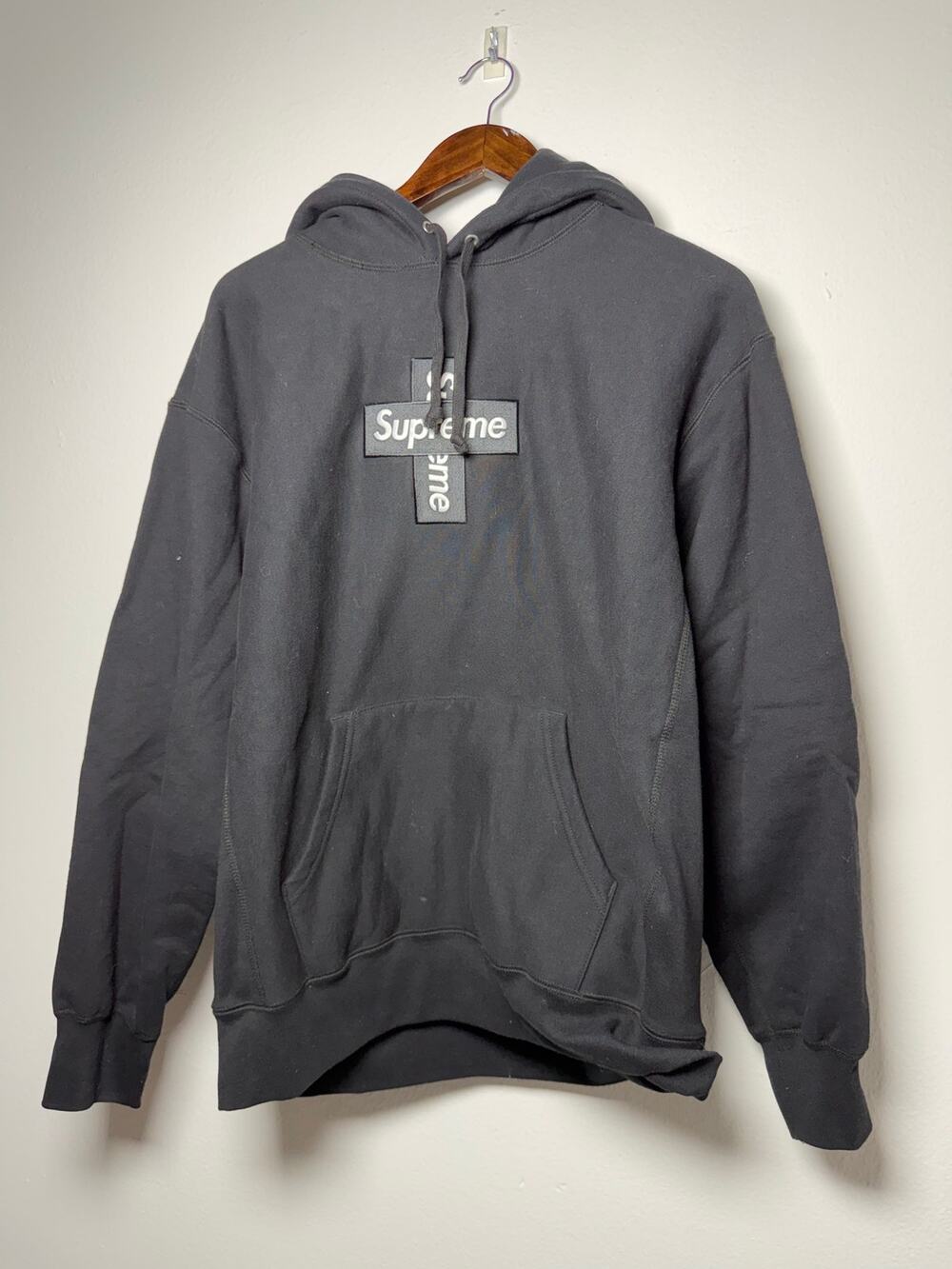 Supreme Cross Box Logo Hooded Sweatshirt